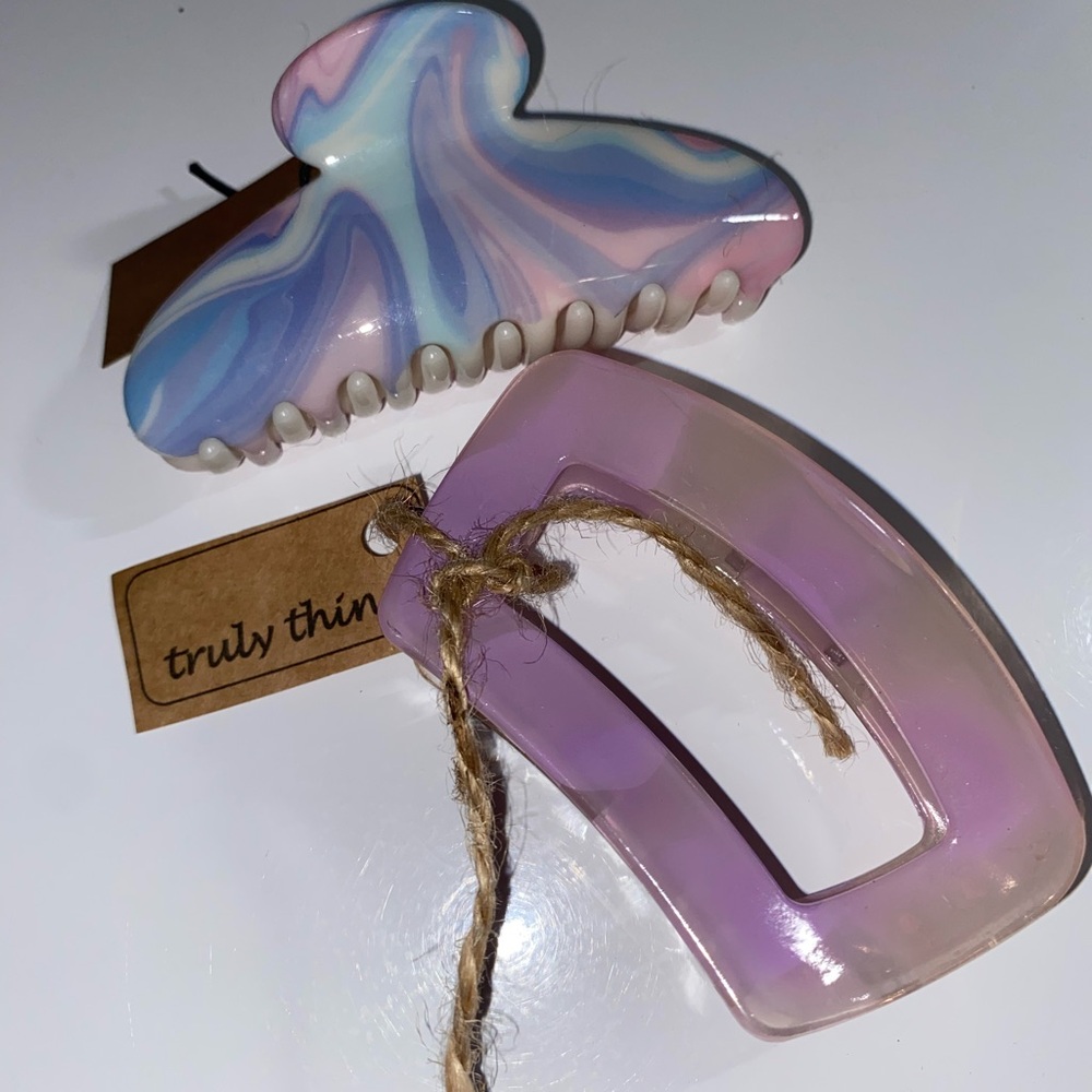 Pink and Purple Iridescent Hair Clip